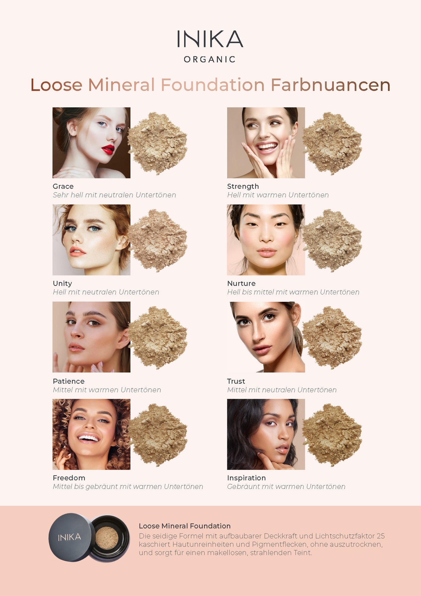 INIKA Loose Mineral Foundation SPF 25